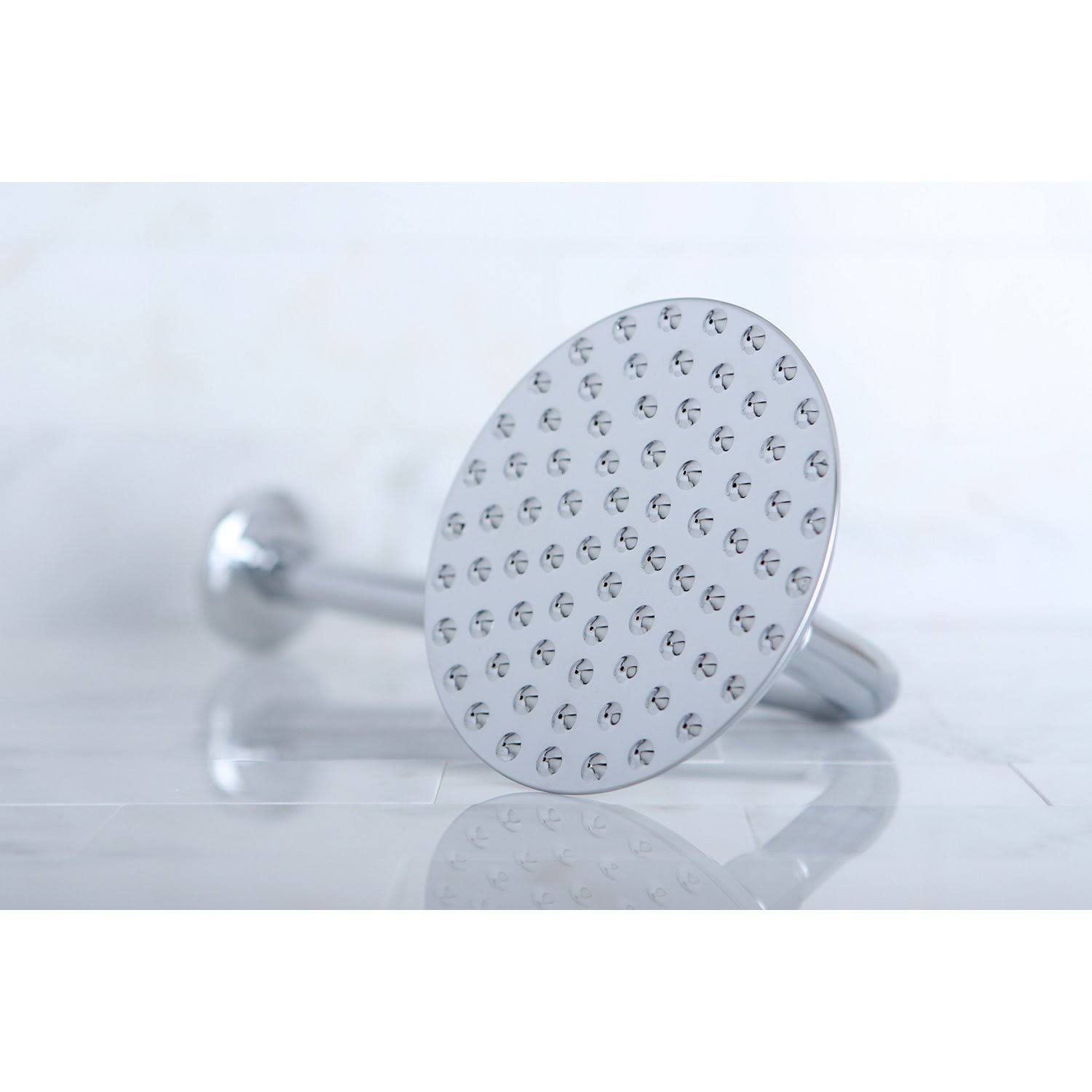 Brushed Nickel 5-1/4-Inch Shower Head with Shower Arm Q667008