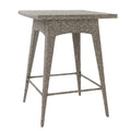 Square Wicker Bar Table Mixed Black J3495