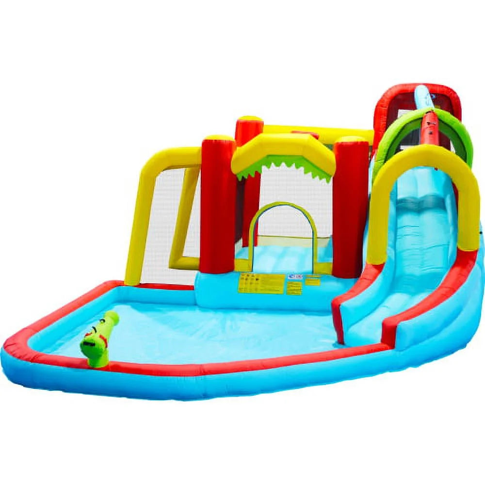7 in1 Inflatable Water Park Bouncer with Splash Pool F9017