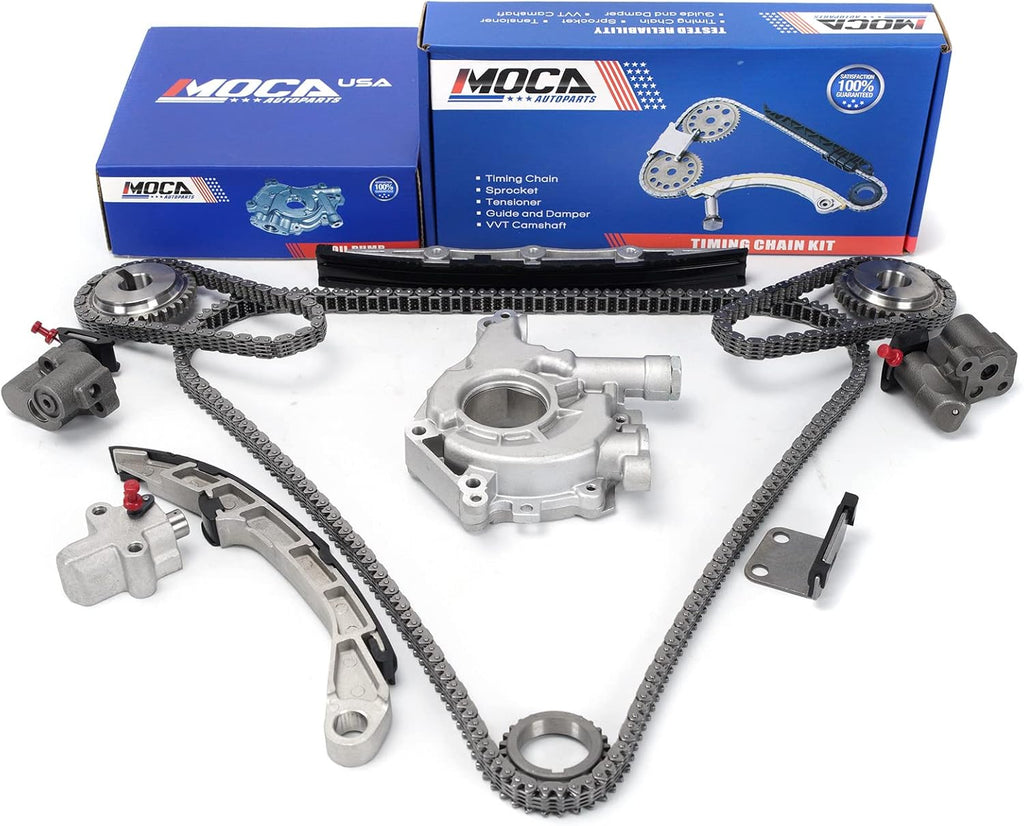 Engine Timing Chain Oil Pump Set for NISSAN Altima Maxima Murano Infiniti FX35 G35 3.5L V6 DOHC 24V VQ35DE V8801