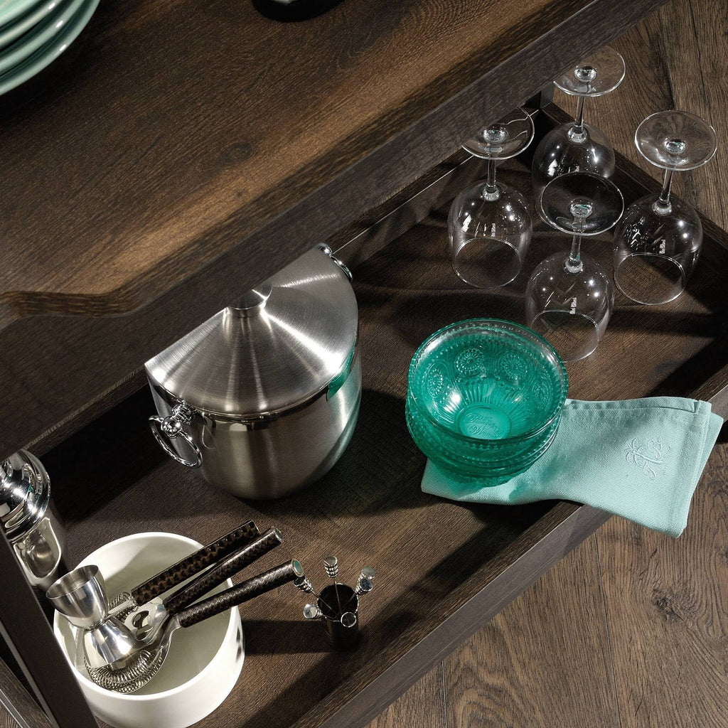 Smoked Oak Cart V641297
