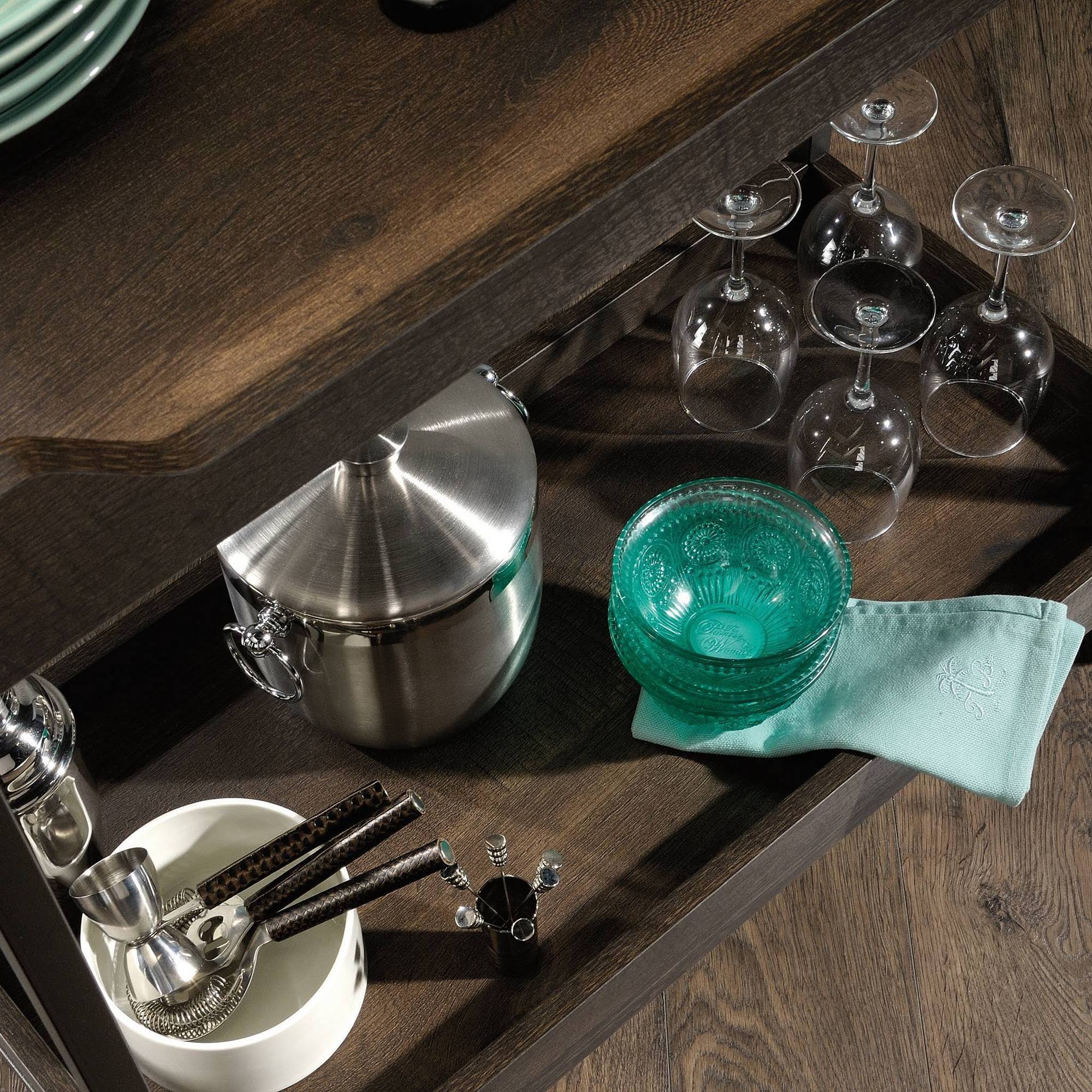 Smoked Oak Cart V641297