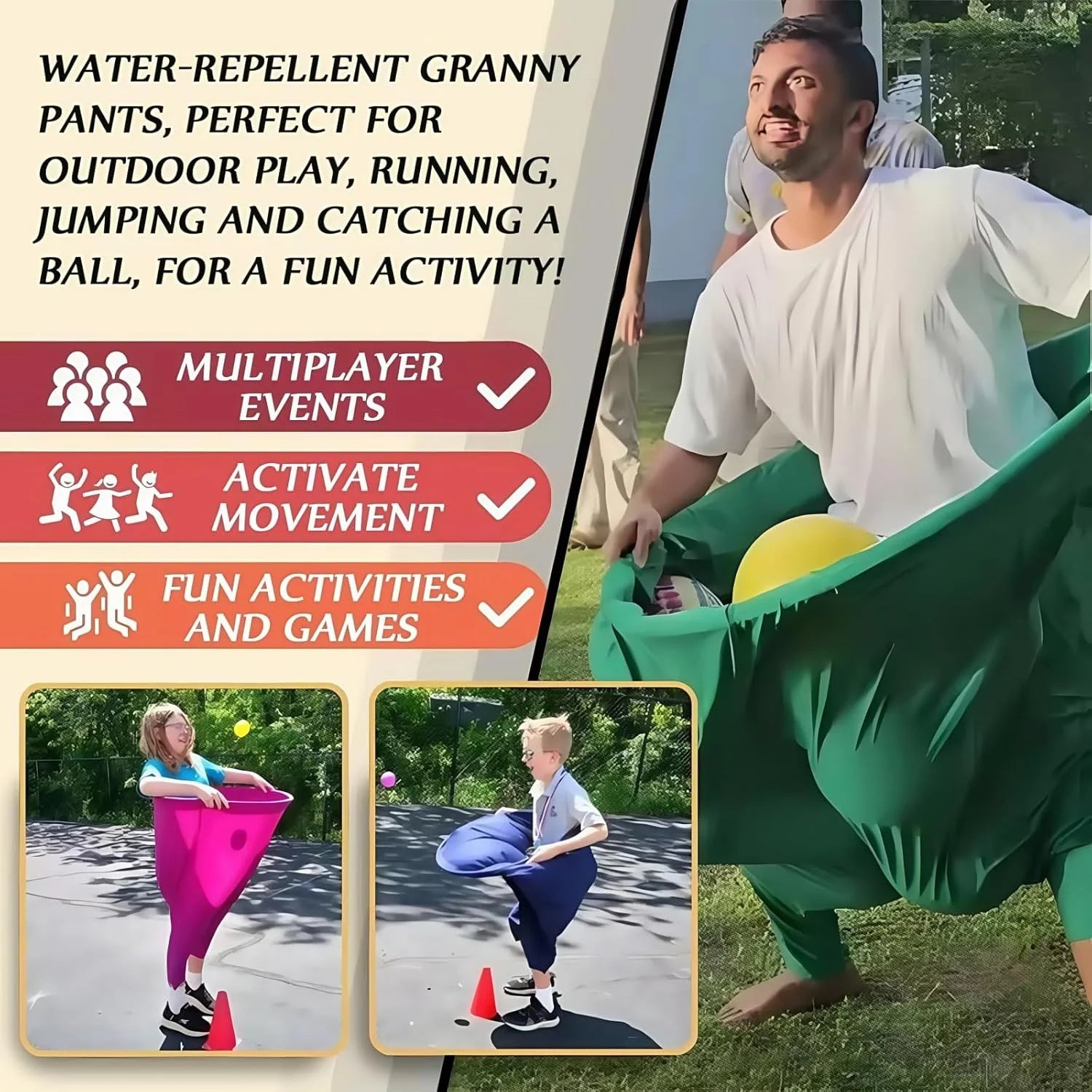 Granny Pants Yard Game with Bouncy Balls F29503