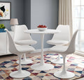 5 Piece Tulip Dining Set with Wood Top N89657