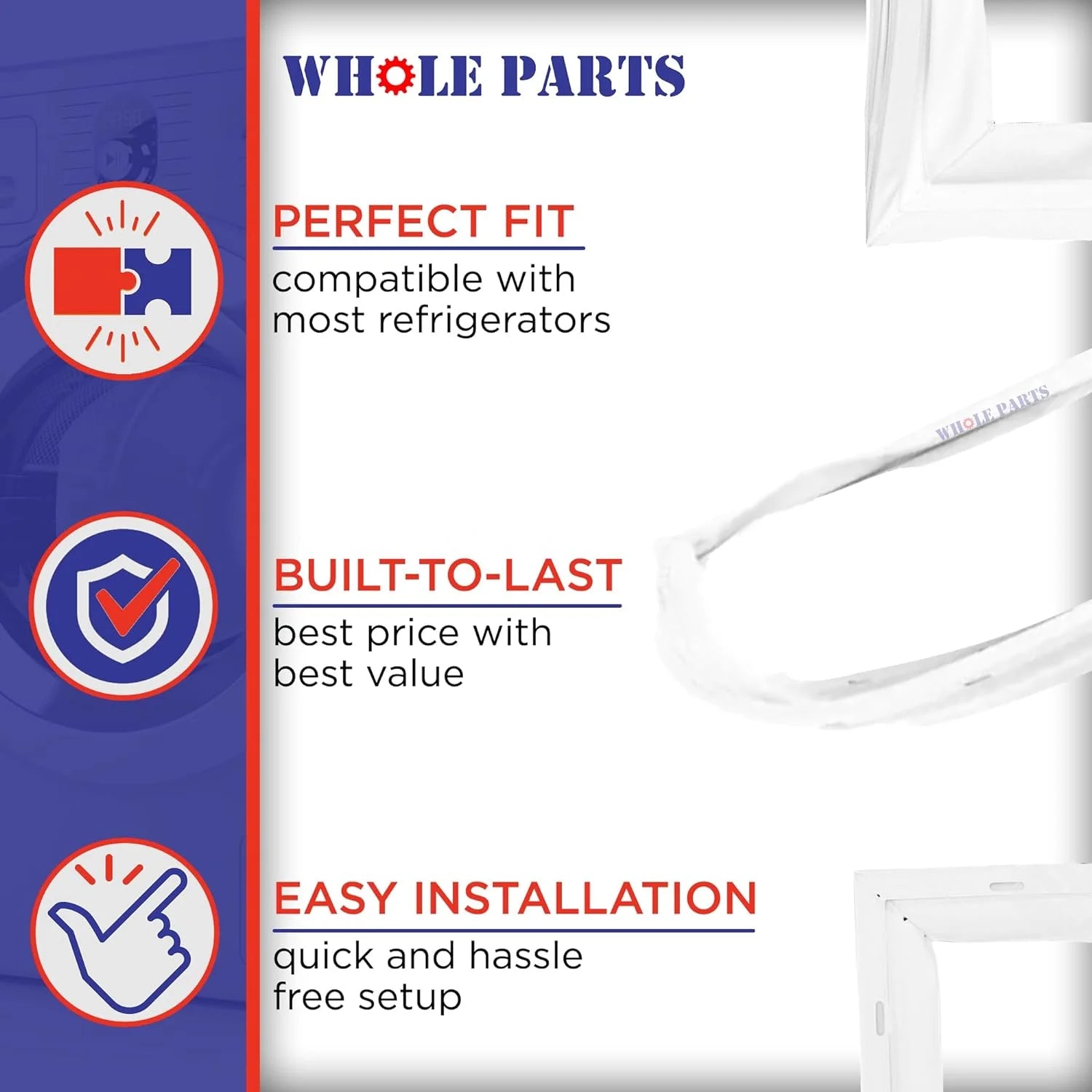 Refrigerator Fresh Food Door Gasket W8391