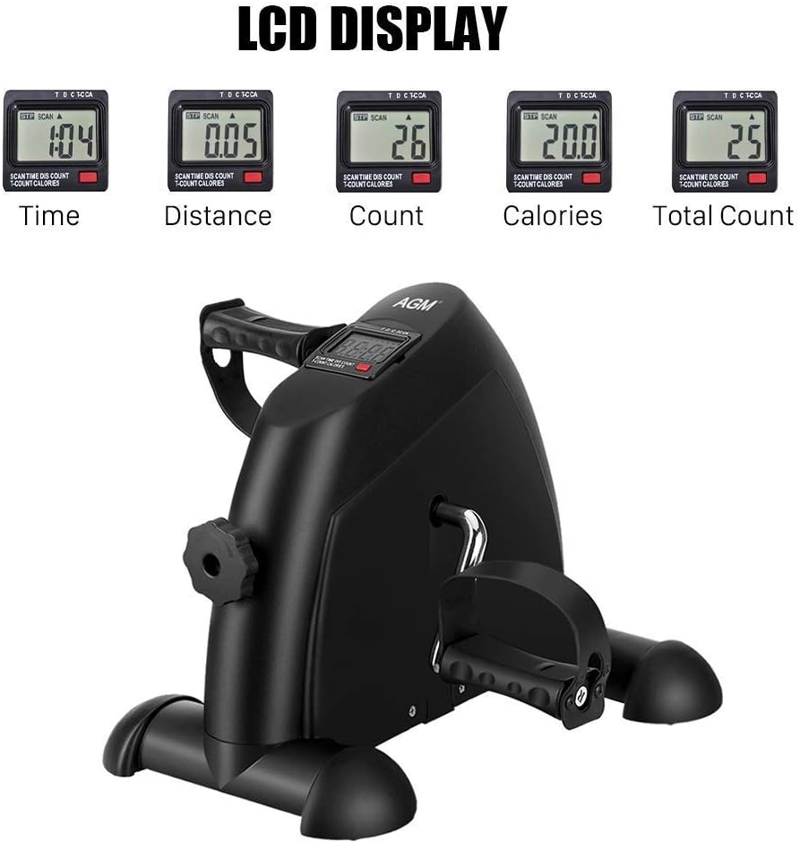 Mini Exercise Bike Pedal Exerciser with LCD Display Pack of 2 X175