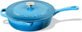 Cardinal Red Enameled Cast Iron 12-Inch Chicken Fryer with Cover I467