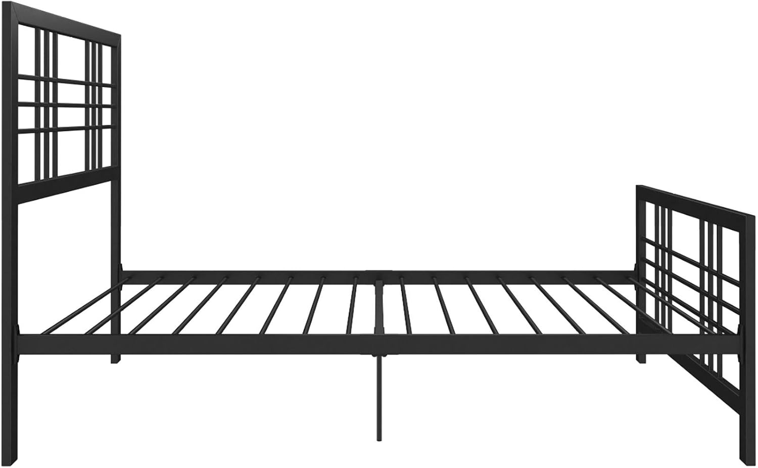 Twin Size Metal Bed Frame with Adjustable Storage L3283