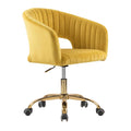 Yellow Velvet Upholstered Task Chair B791