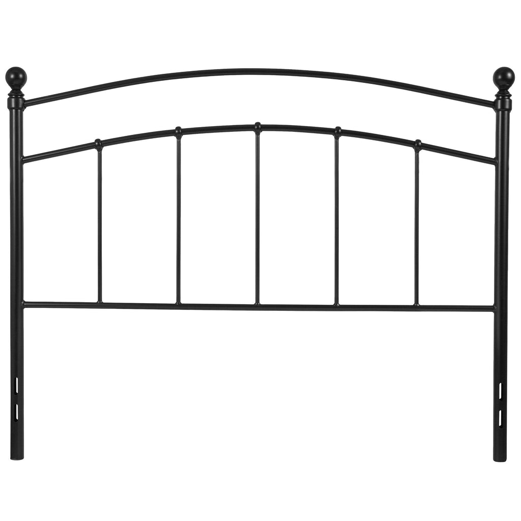Black Contemporary Open Vertical Headboard - Full Size S977065