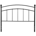 Black Contemporary Open Vertical Headboard - Full Size S977065