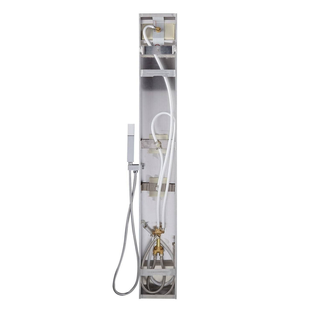 White Powder Coat Outdoor Shower Panel Z707