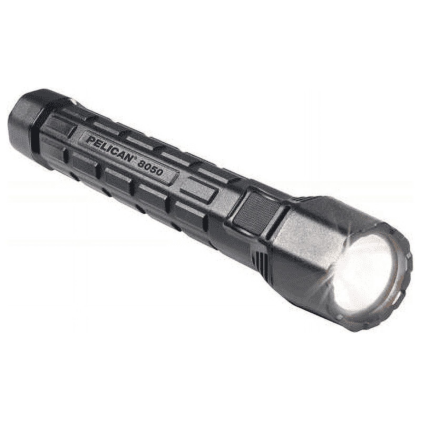 Rechargeable Tactical Flashlight with Battery, Black W3496