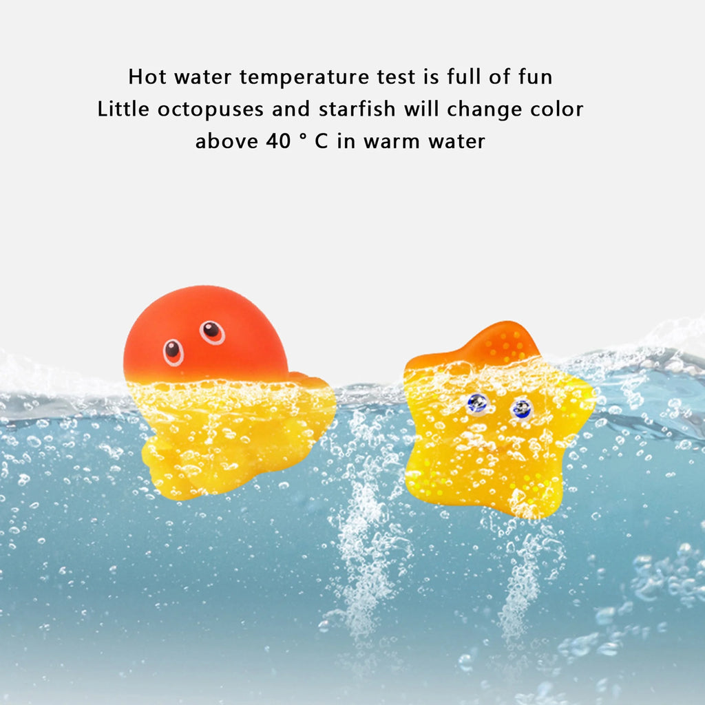 Color Changing Floating Baby Bath Toys with Net S68762