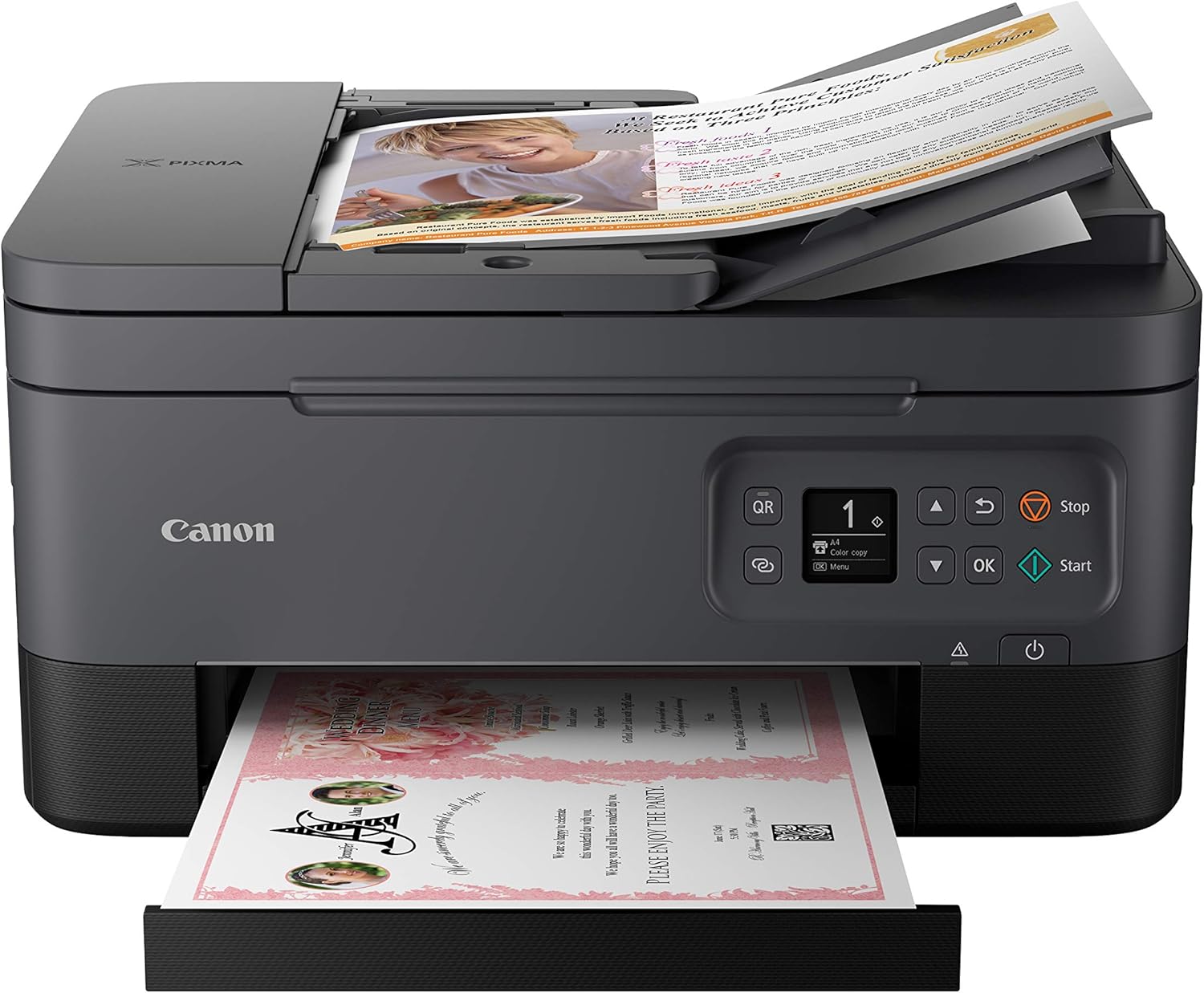 Black Wireless Inkjet All-in-One Printer Z178