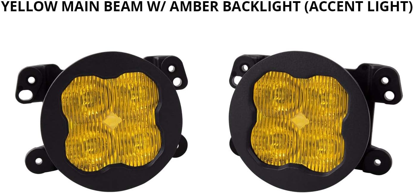 SS3 LED Fog Light Kit for Jeep JL Wrangler Rubicon w/Steel Bumper, White SAE/DOT Driving Pro V790