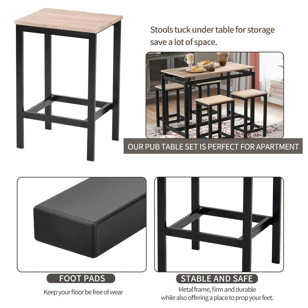 5-Piece Kitchen Counter Height Dining Set F926