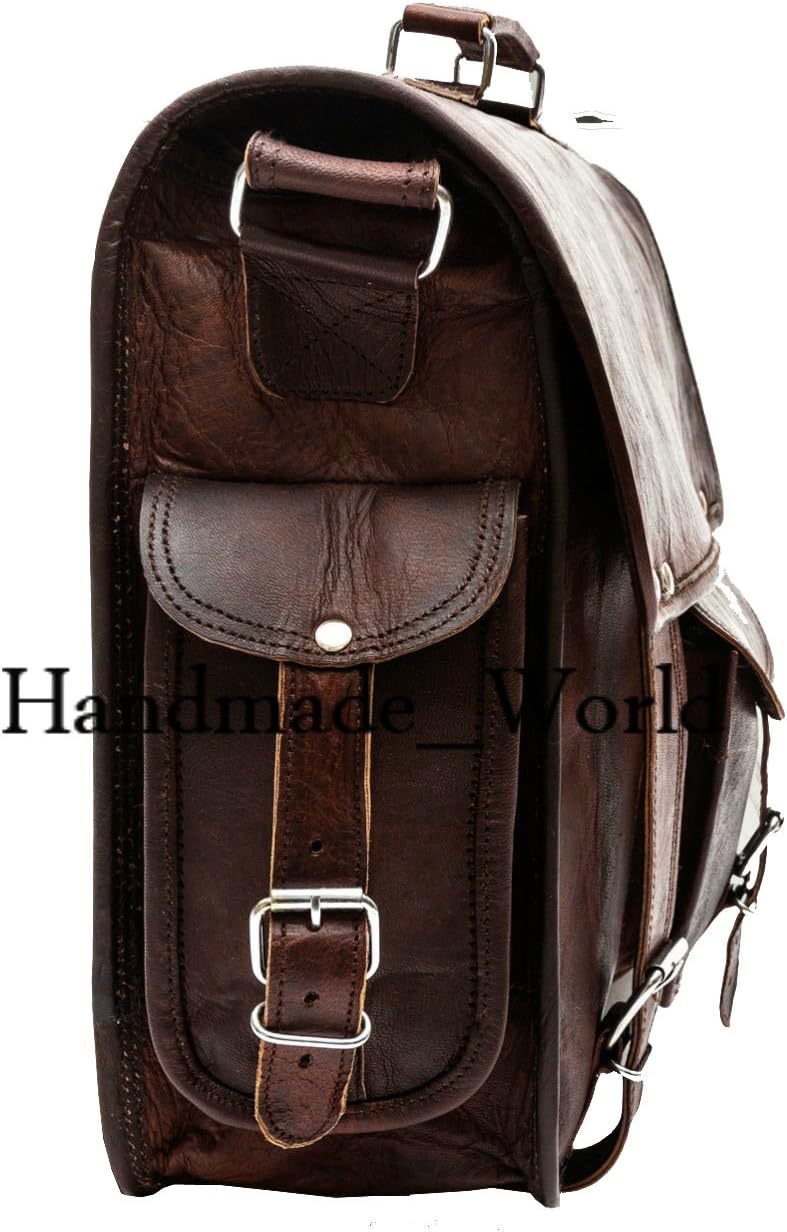 Leather Messenger Laptop Bag Satchel (11 X 15) Y79208