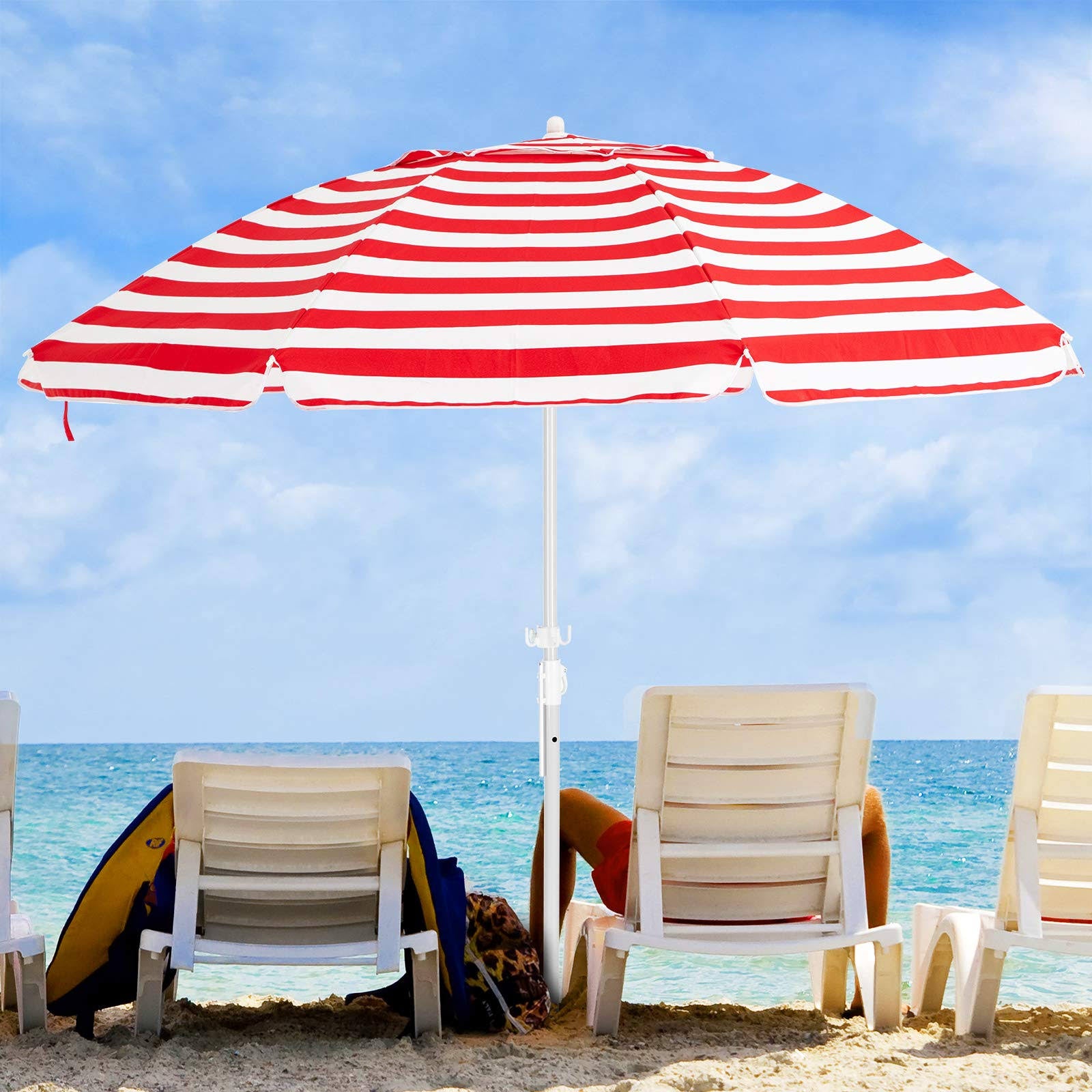 7.5ft Beach Umbrella with Carry Bag M7230