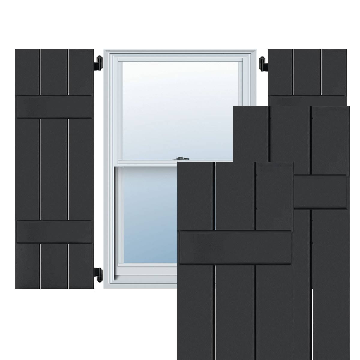 Real Wood Pine Board-n-Batten Shutters G4985