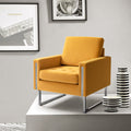 Velvet Club Chair with Metal Legs X245