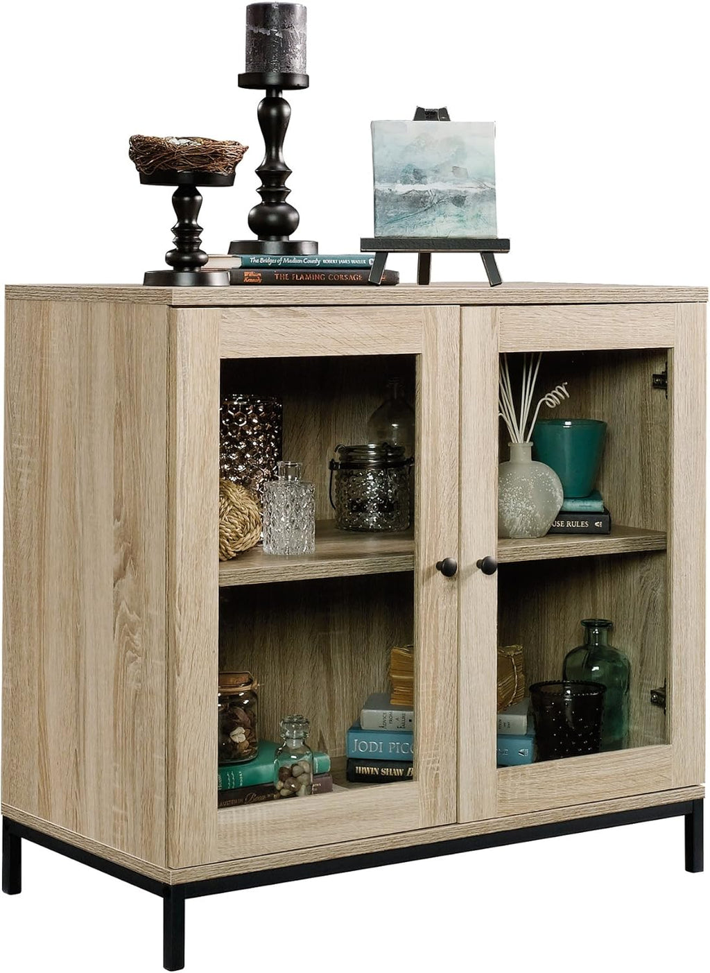 Charter Oak Finish Display Cabinet U163066