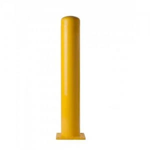 Yellow Bolt Down Bollard E609