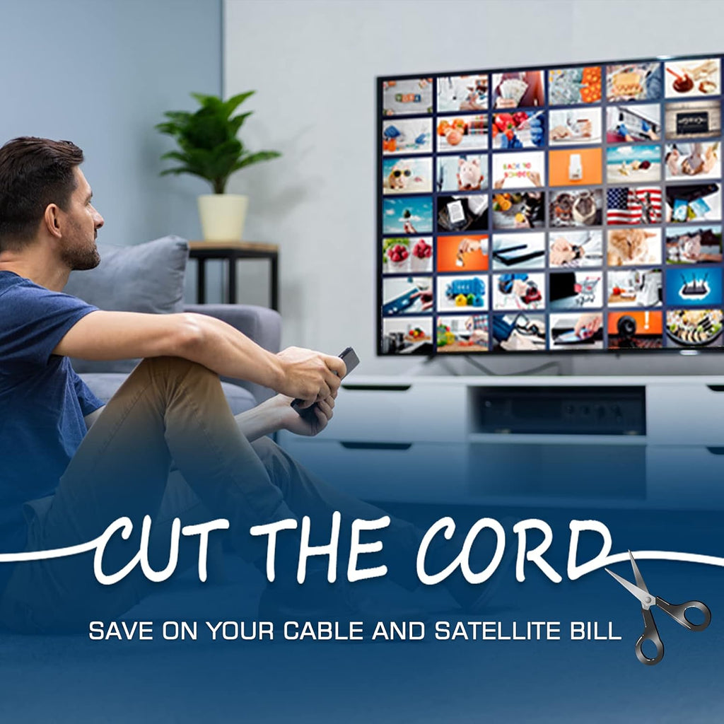 275+ Miles Range Amplified TV Antenna with 18ft Coaxial Cable L6713
