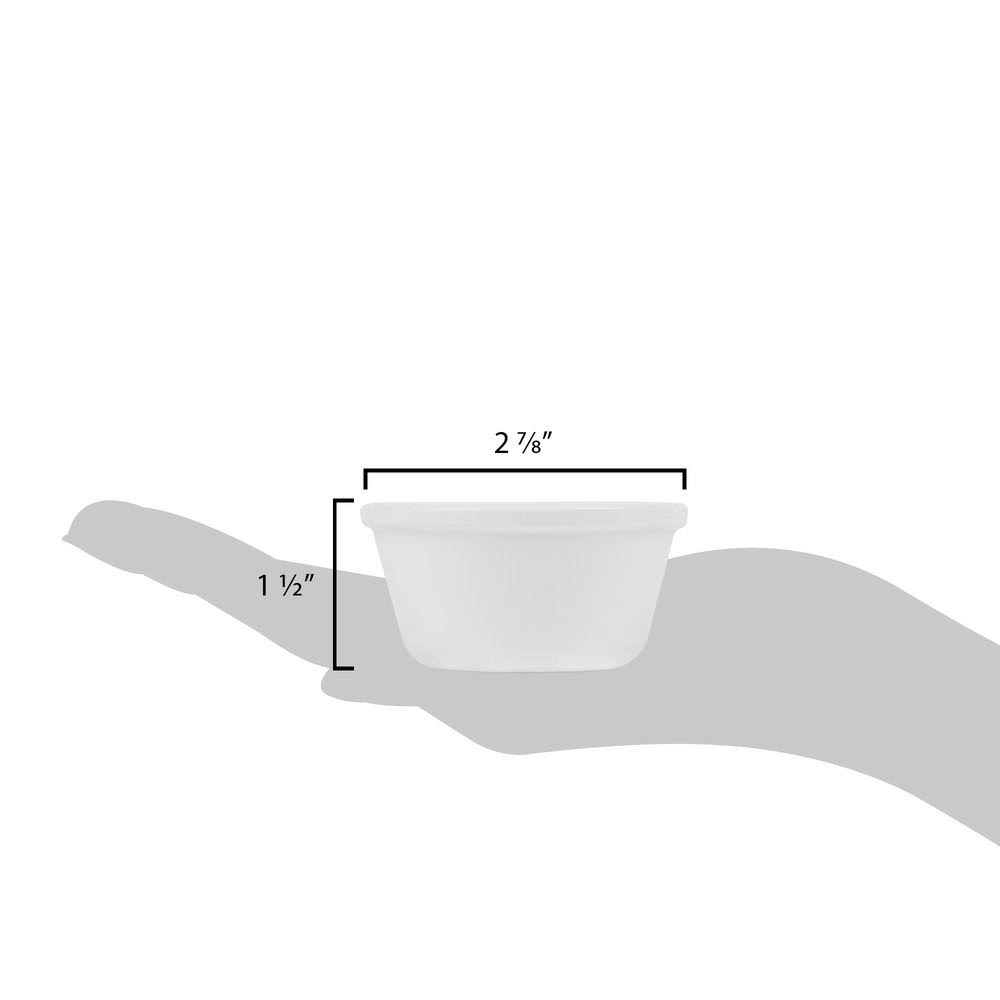 3 oz. White Melamine Ramekin W3663