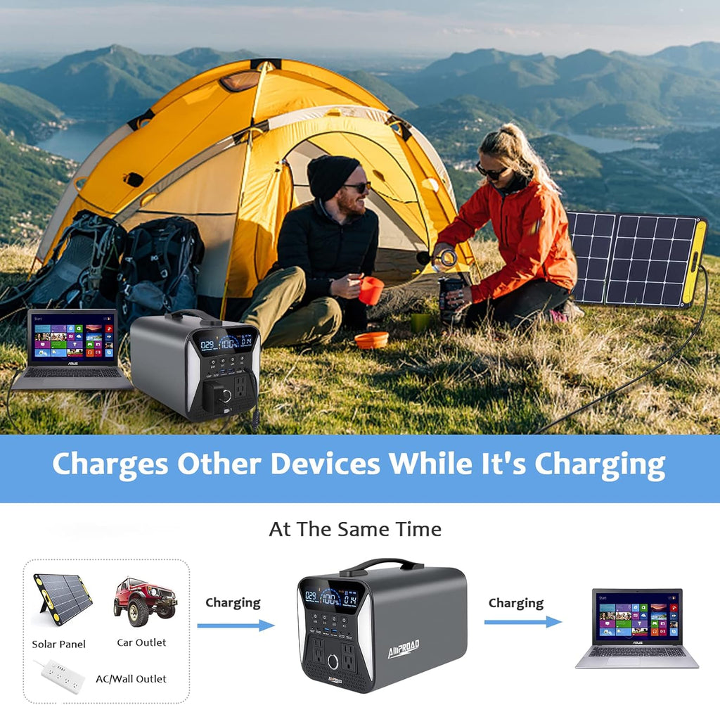 Portable Power Station 300Wh with AC/DC/QC USB Ports C7470