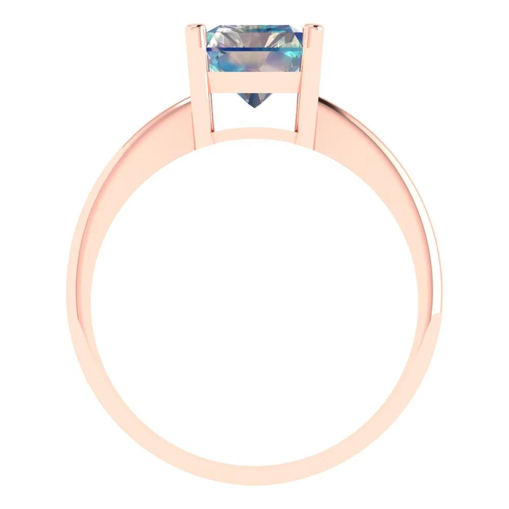 18K Rose Gold Solitaire Ring M779312