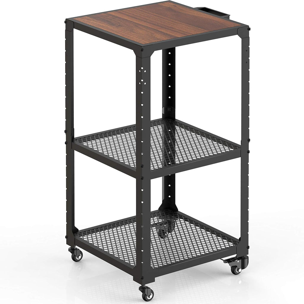 Metal Construction Rolling Storage Cart with Adjustable Shelves N811