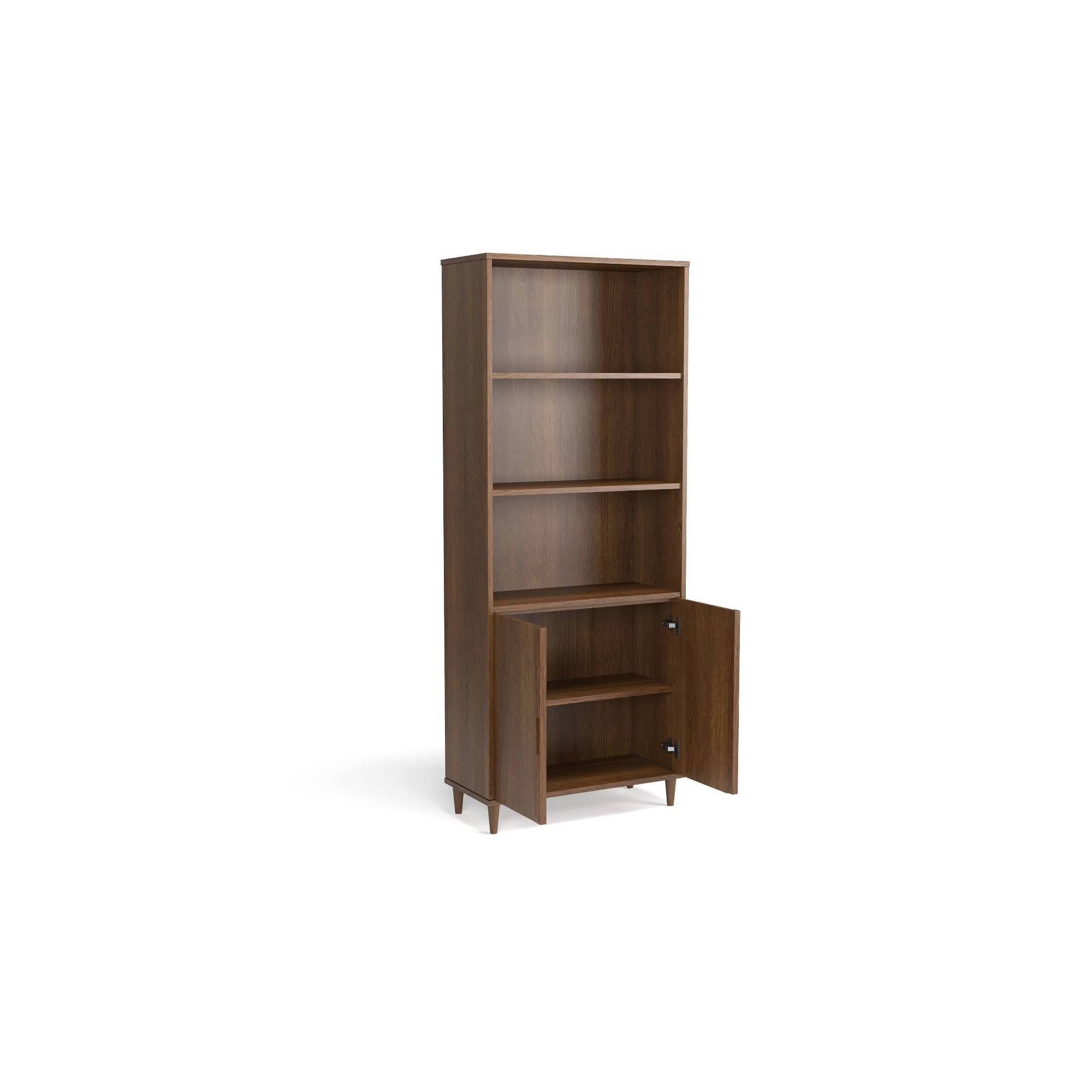 Vintage Walnut Bookcase Y6273