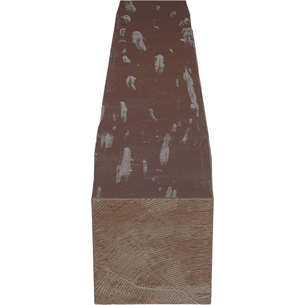 Pecky Cypress Faux Wood Fireplace Mantel, Aged Pecan B509