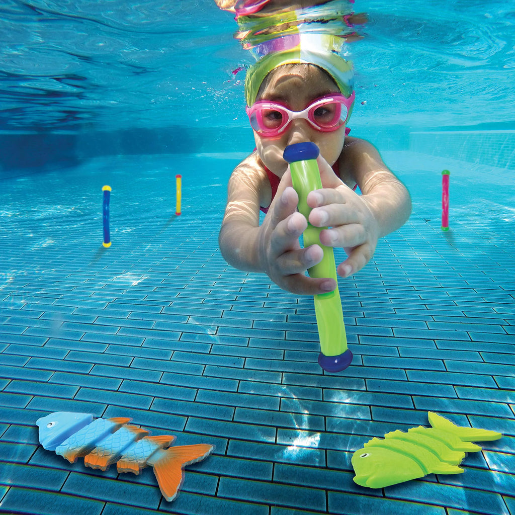 30 Pcs Diving Pool Toys with Storage Bag G92447