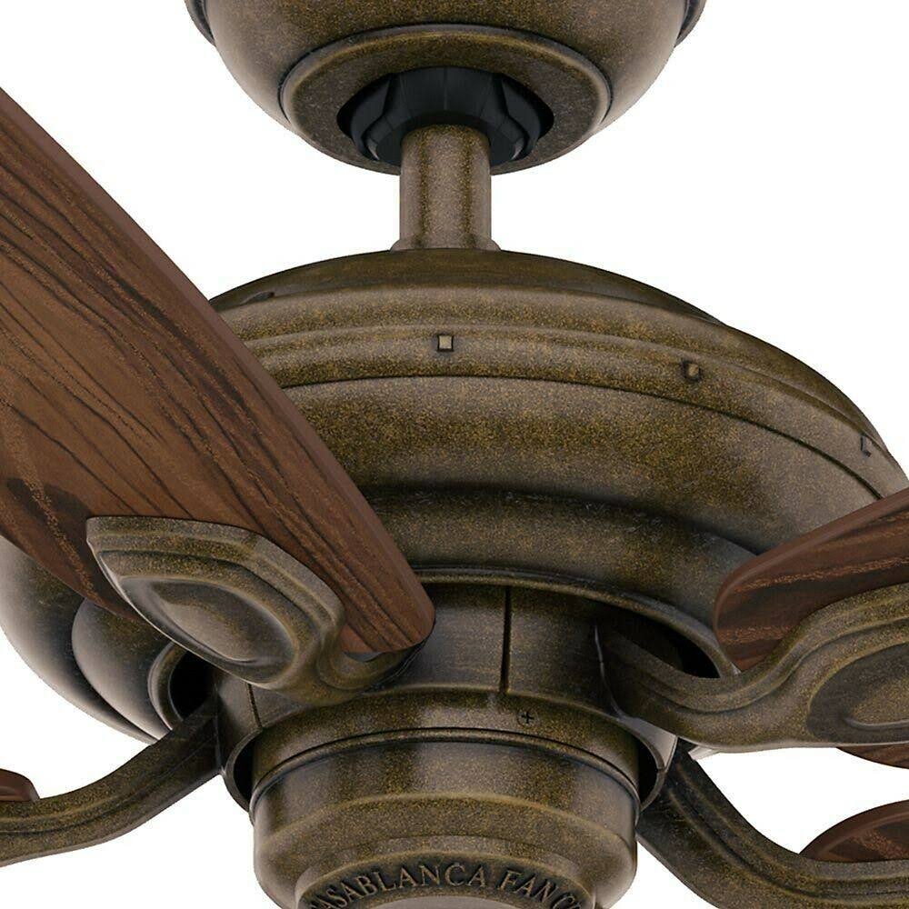 52x22 Ceiling Fan with Black Mahogany Blades Z895