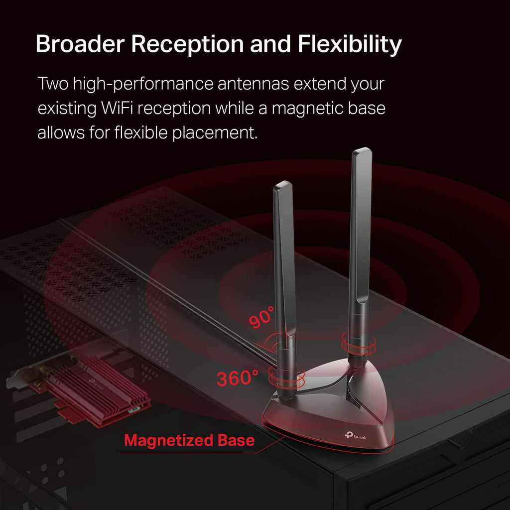 WiFi 6 AX3000 PCIe WiFi Card, Bluetooth 5.0, Dual Band Wireless Adapter, Pack of 2 Q42275