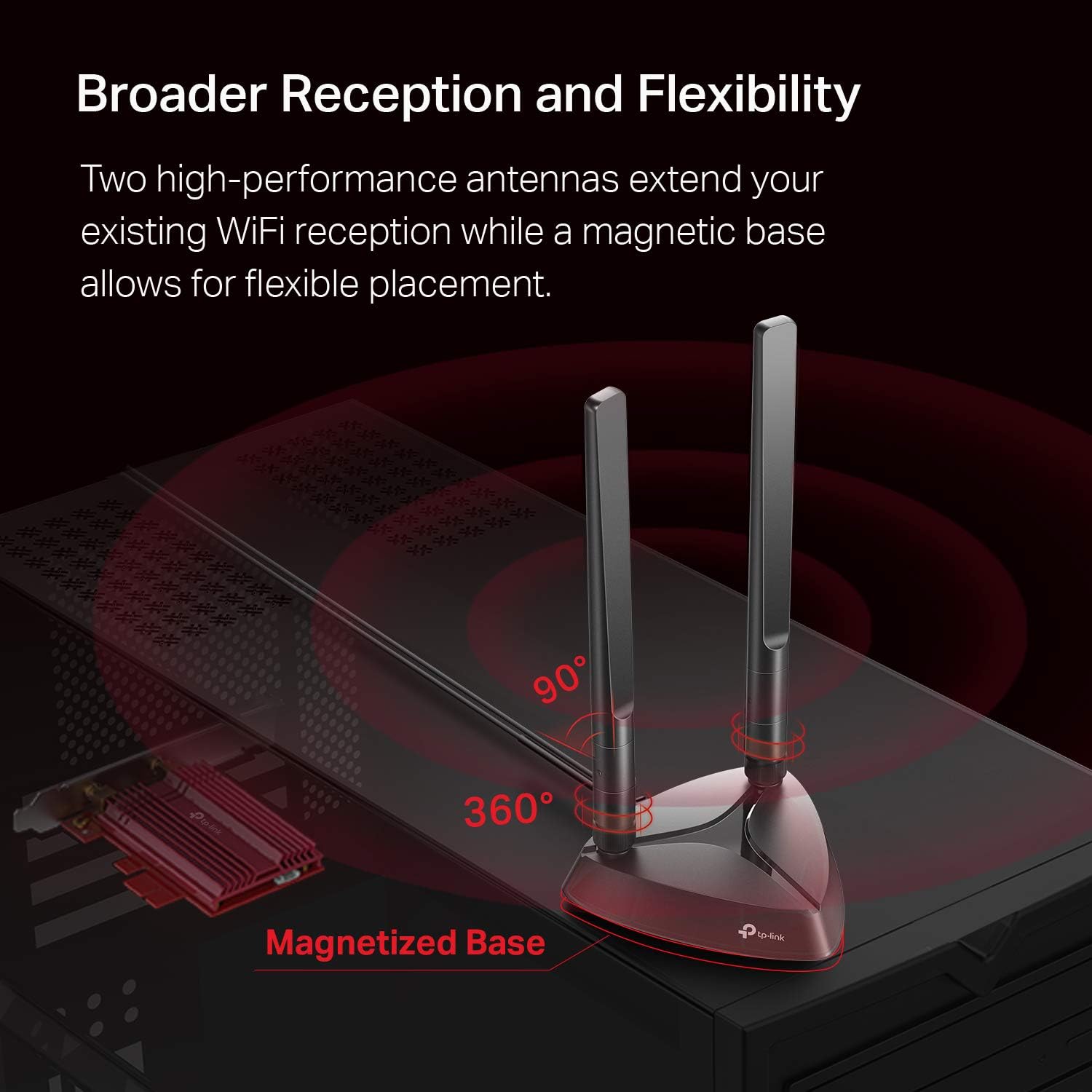 WiFi 6 AX3000 PCIe WiFi Card, Bluetooth 5.0, Dual Band Wireless Adapter, Pack of 2 Q42275