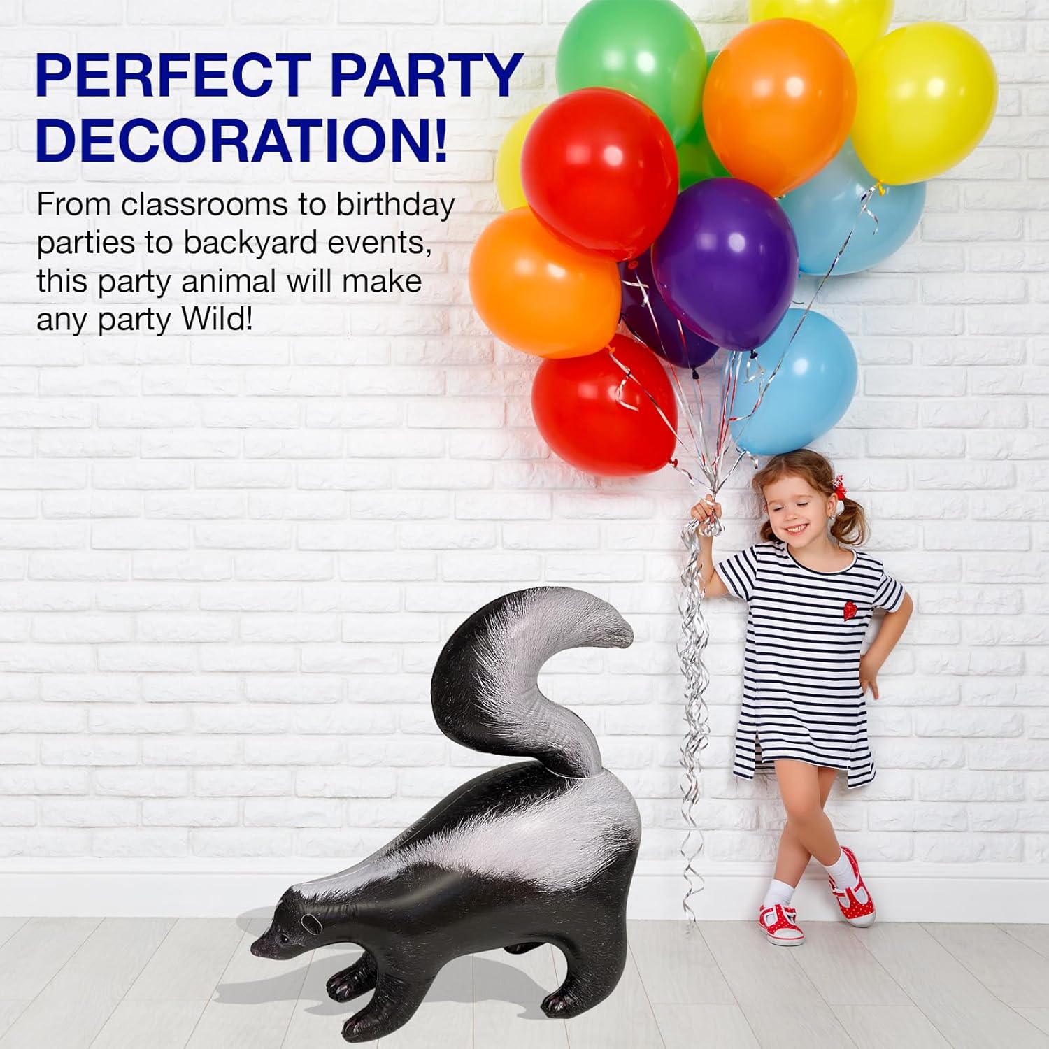 Inflatable Striped Skunk 30" Prop Figurine U2443