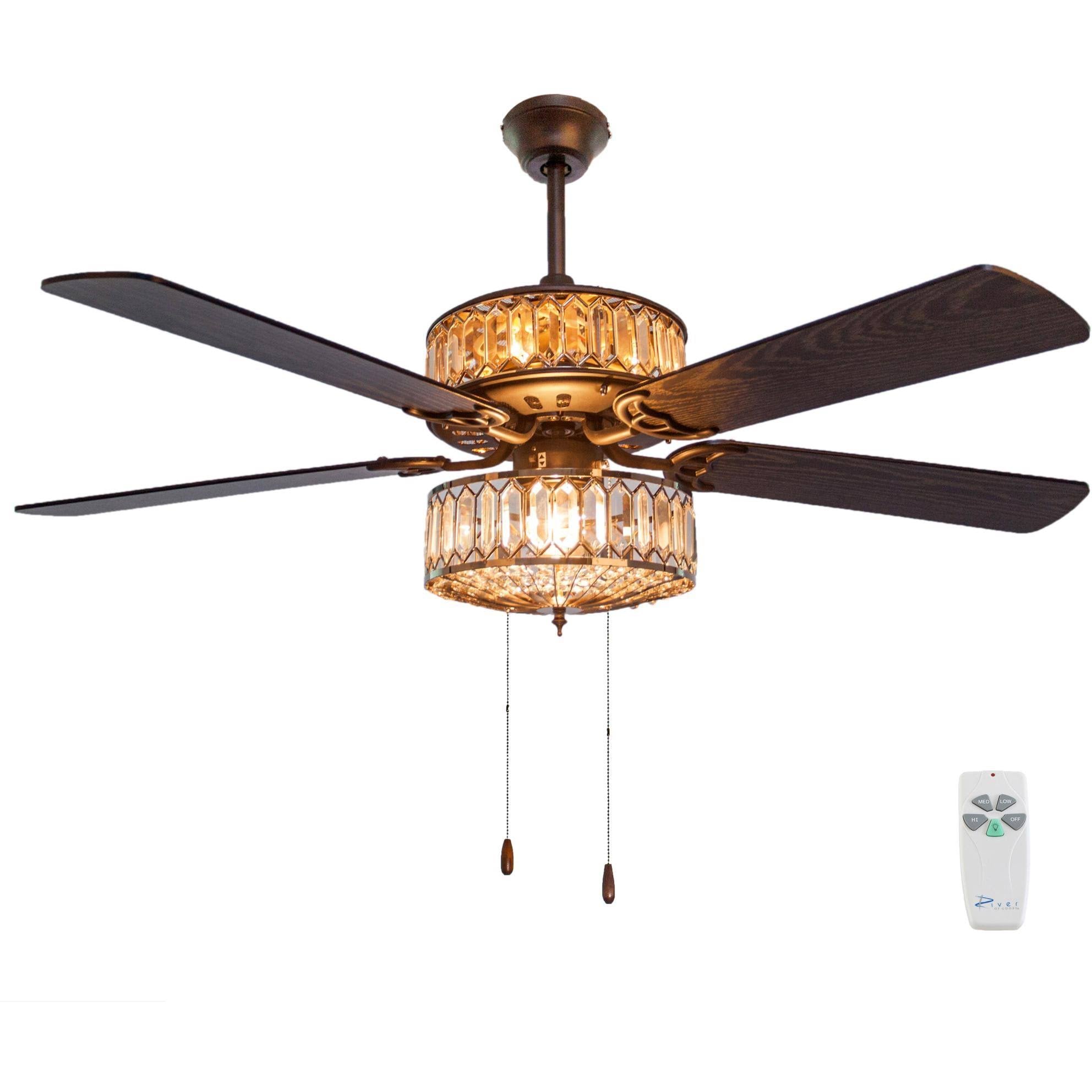 Silver Geometric Ceiling Fan X774815