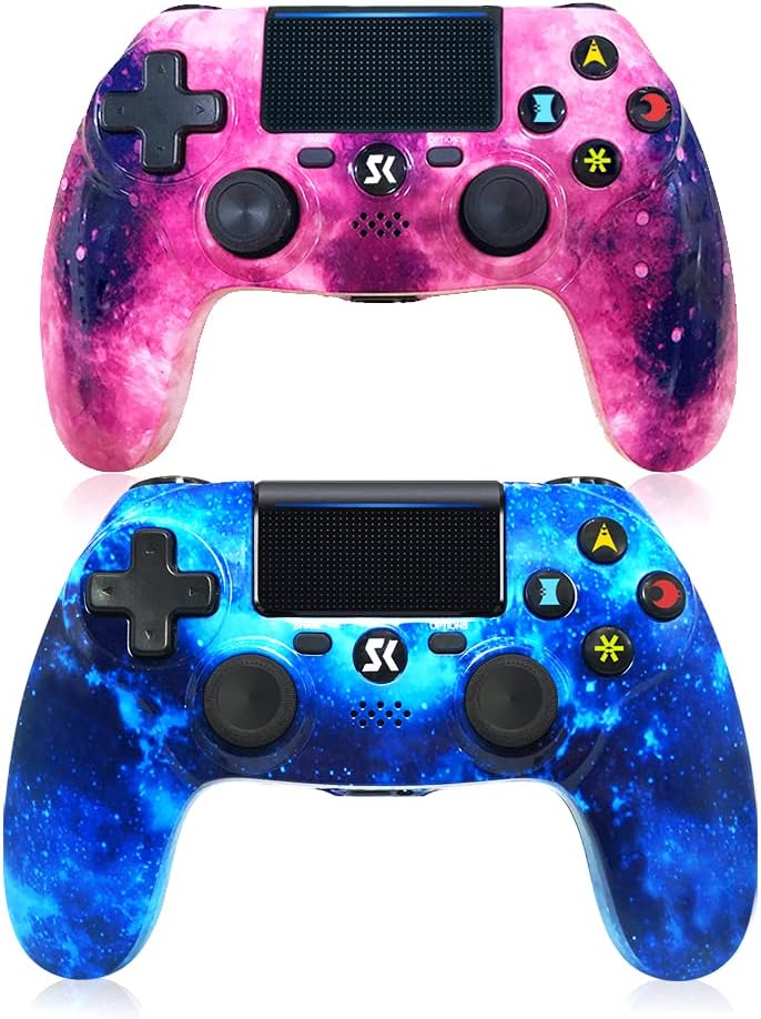 Wireless Controller 2 Pack for PS4, Double Shock, Touch Pad, Headset Jack I505185