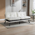 Convertible Memory Foam Futon Sofa Bed Loveseat with Adjustable Backrest T273