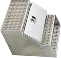 Heavy Duty Aluminum Semi Truck Side Storage Saddle Step Box Y3813