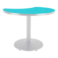 Crescent Pedestal Cafe Table with Round Base W251909