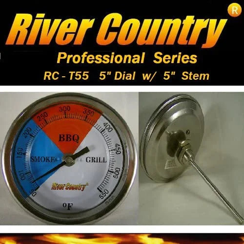 5" Adjustable BBQ Grill Thermometer Temperature Gauge 50 to 550 F Long Stem R268252