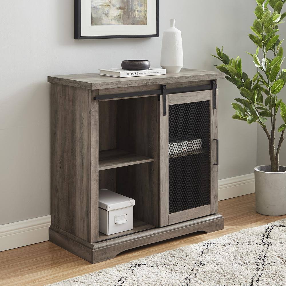 Grey Wash Farmhouse Accent Cabinet H249241