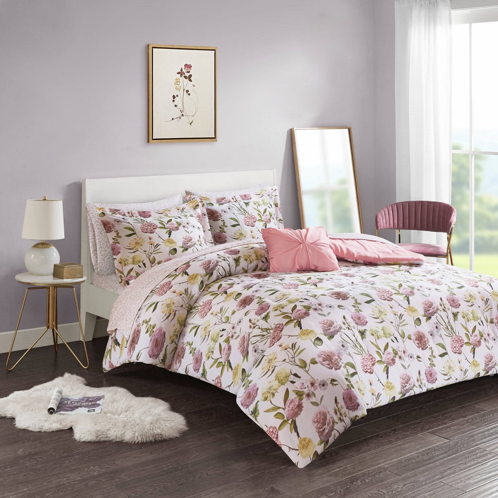 Blush Twin XL Comforter and Sheet Set A82227