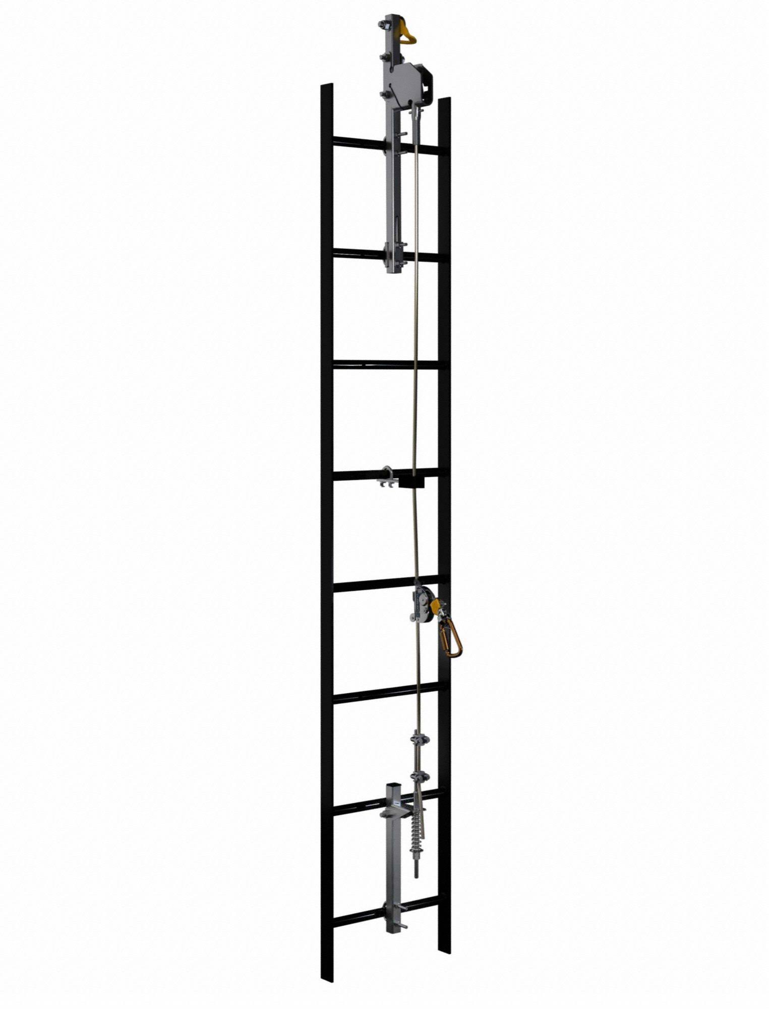 Galvanized Steel Vertical Safety System, 90 ft P7712