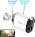 Wireless Outdoor Security Cameras with Color Night Vision and IP66 Waterproof L9829