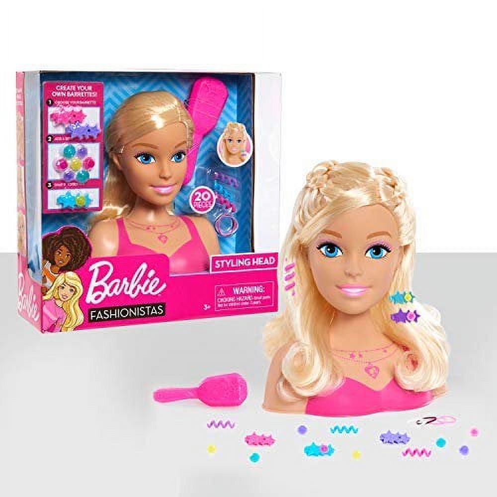 Blonde 8-Inch Styling Head with 20 Pieces Styling Accessories Y91242